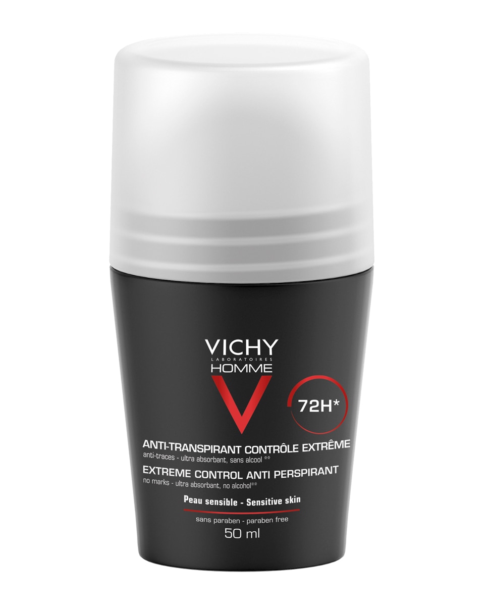 Vichy - Desodorante Bola Antitranspirante 72H 50 ml Vichy Homme.