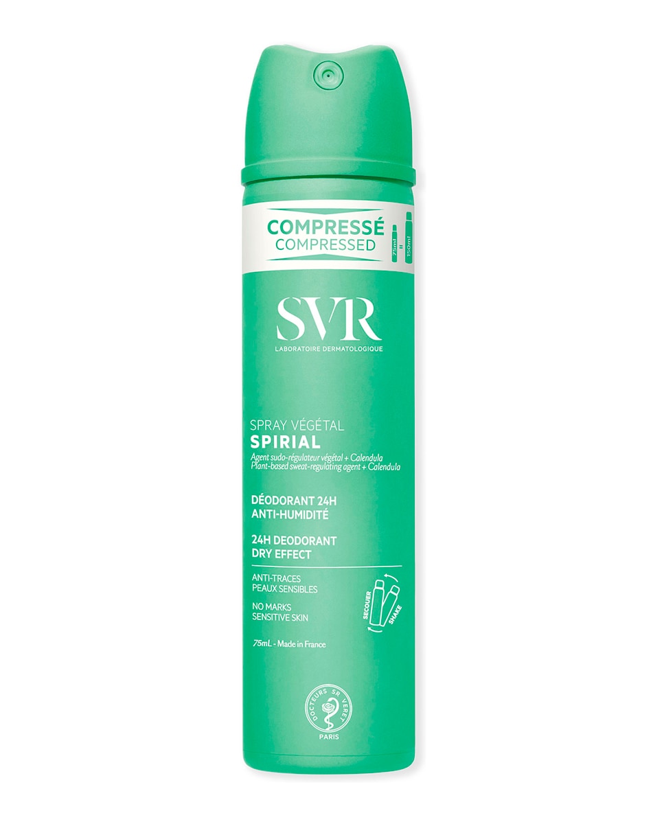 Svr - Desodorante antihumedad de 48 horas Spirial Spray Vegetal 75 ml SVR.