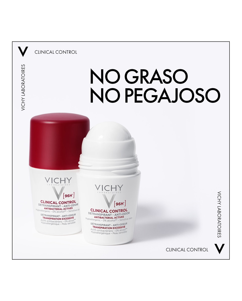 Imagen 6 de Desodorante Roll-on Clinical Control 96H Vichy - 50 ml