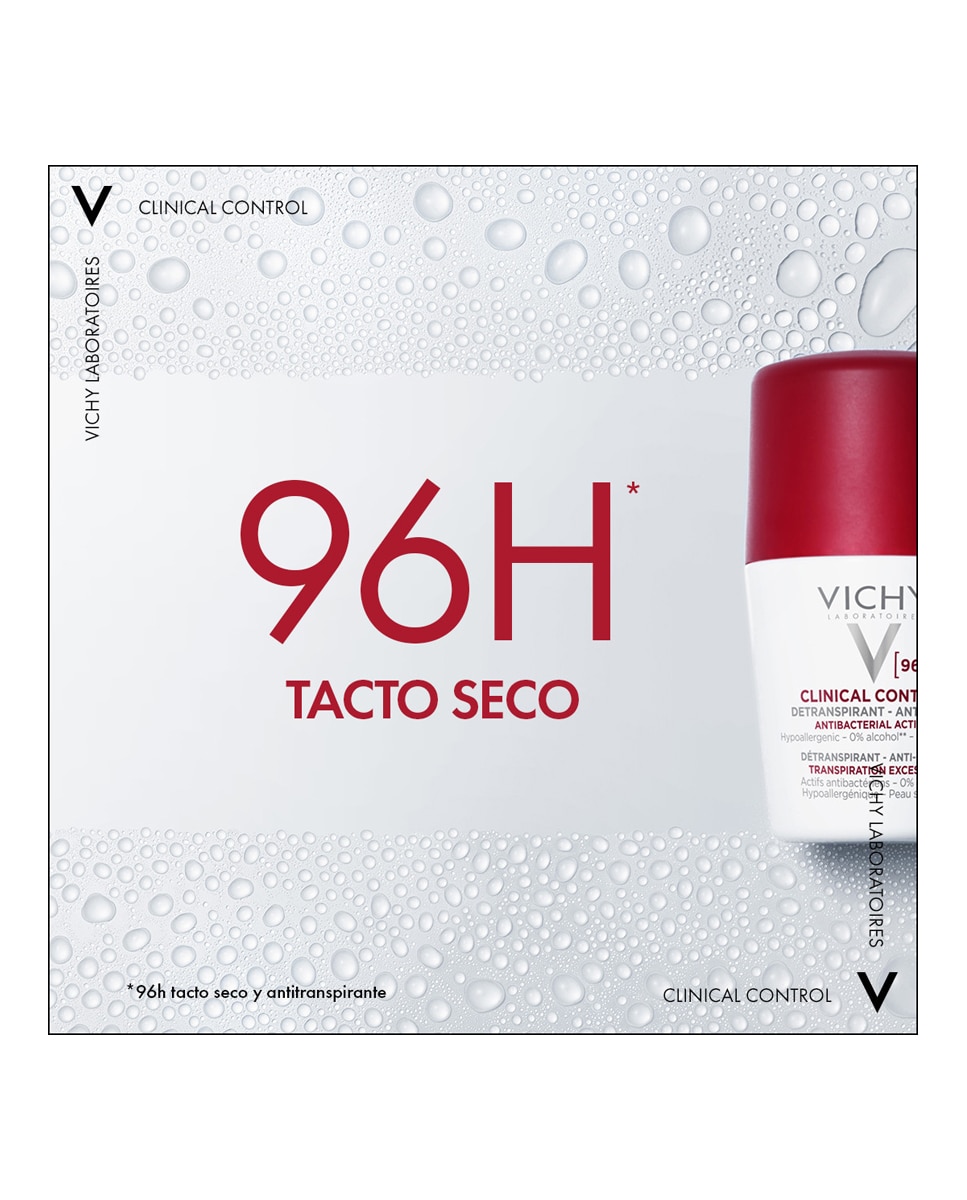 Imagen 9 de Desodorante Roll-on Clinical Control 96H Vichy - 50 ml