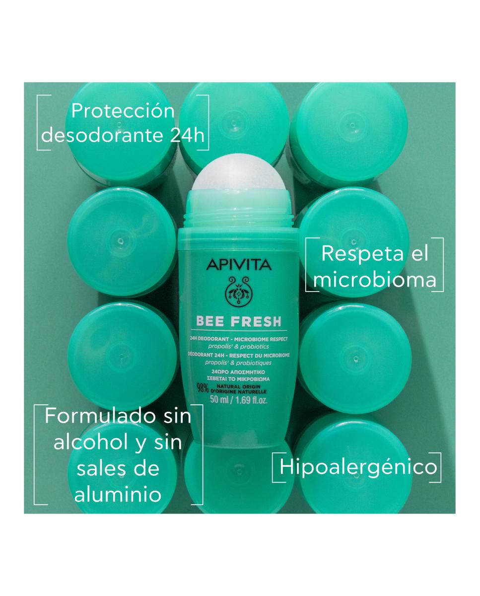 Desodorante 24H Respeta El Microbioma Bee Fresh 50 Ml Apivita - 50 ml 2