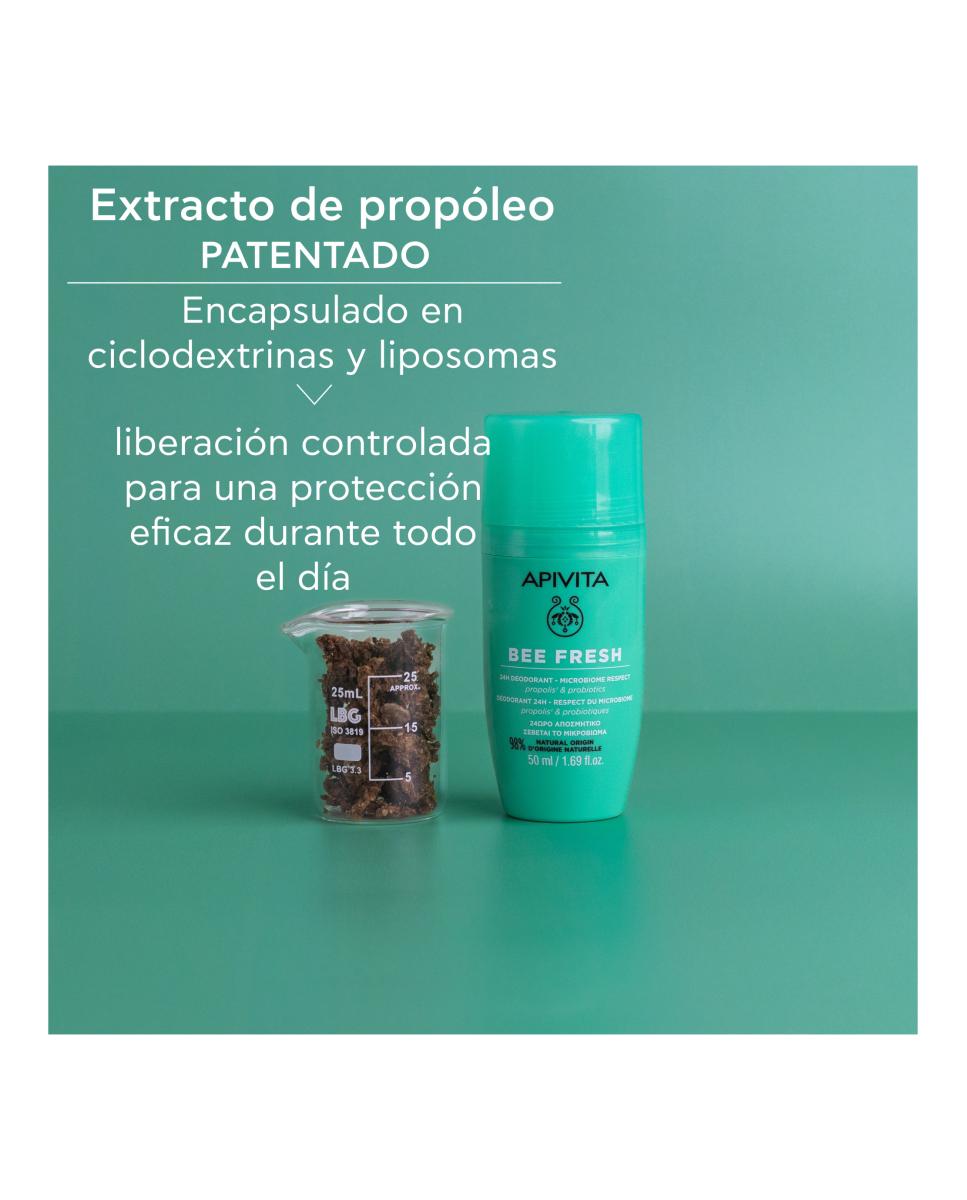 Desodorante 24H Respeta El Microbioma Bee Fresh 50 Ml Apivita - 50 ml 5
