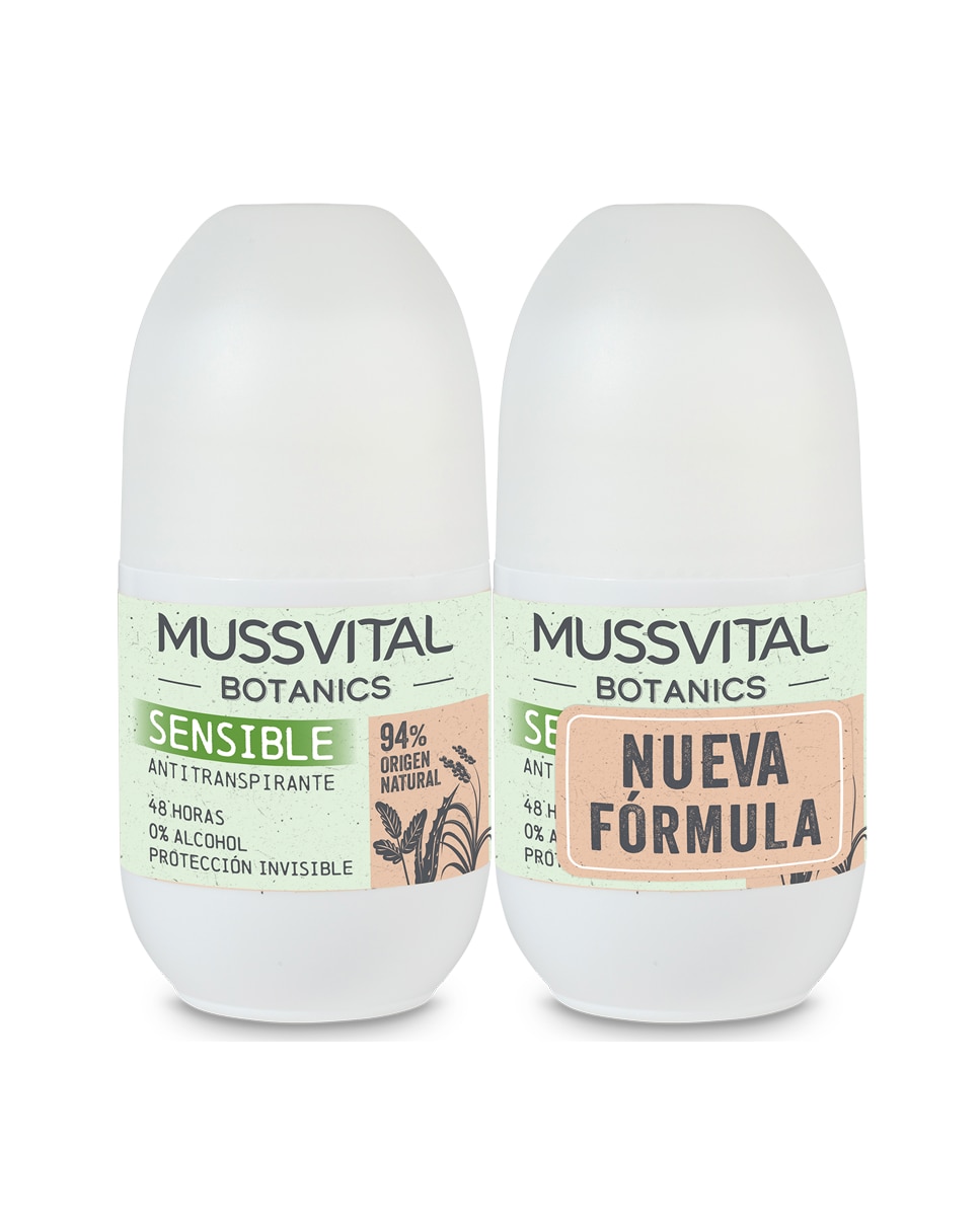 Desodorante Pieles Sensibles 75 ml X2 Mussvital Botanics 1