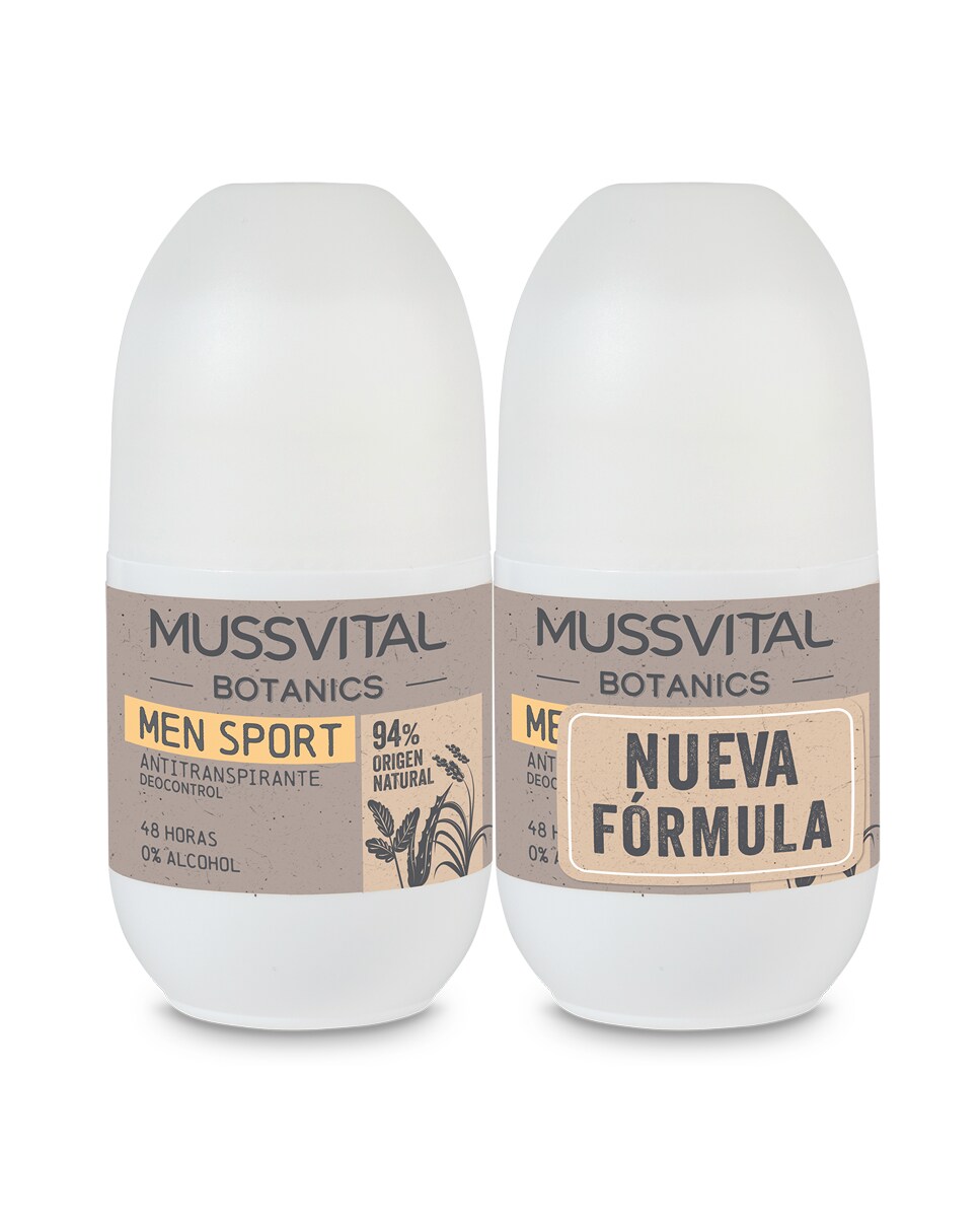 Desodorante Men 75 ml X2 Mussvital Botanics 1