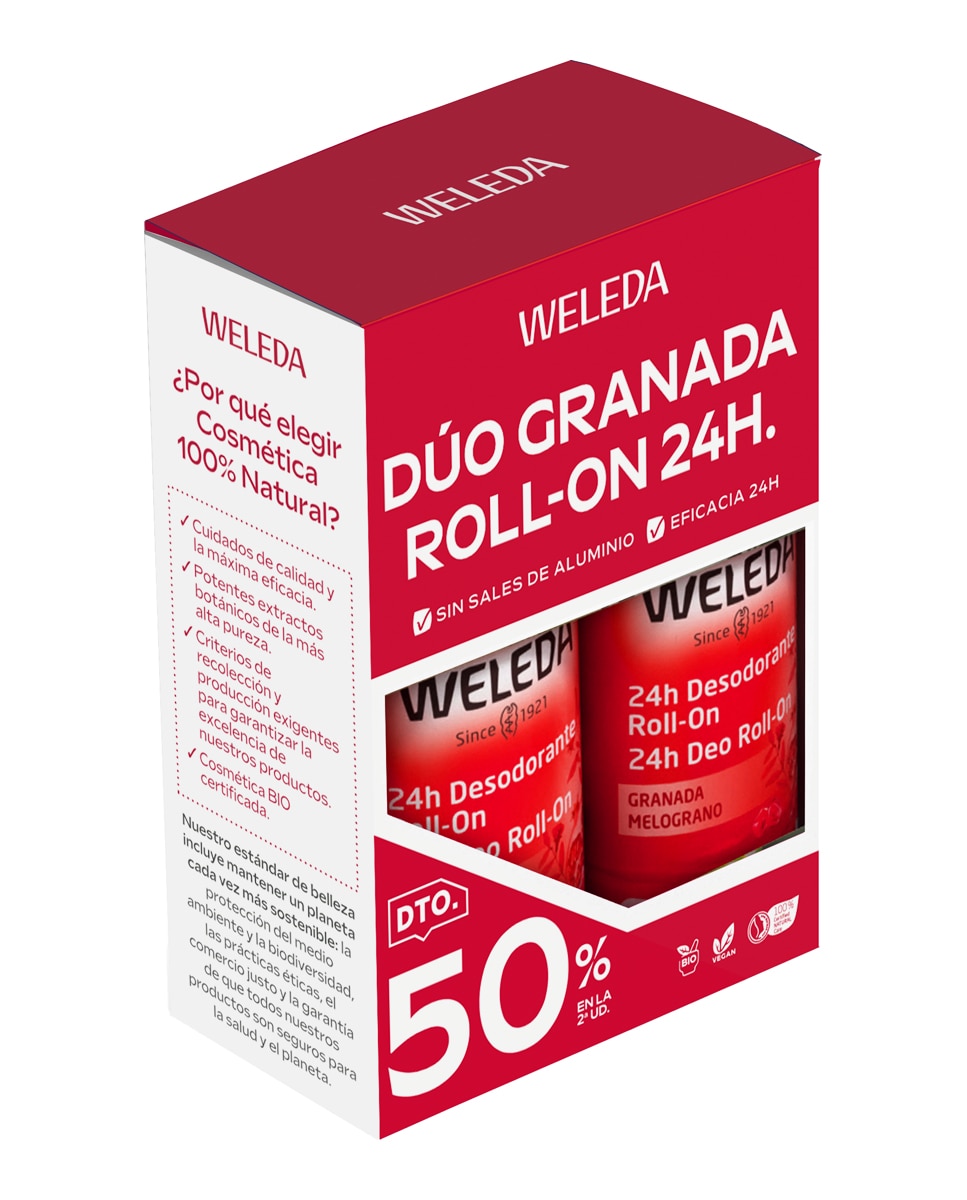 Weleda - Duplo Desodorante Roll-on Granada Weleda.