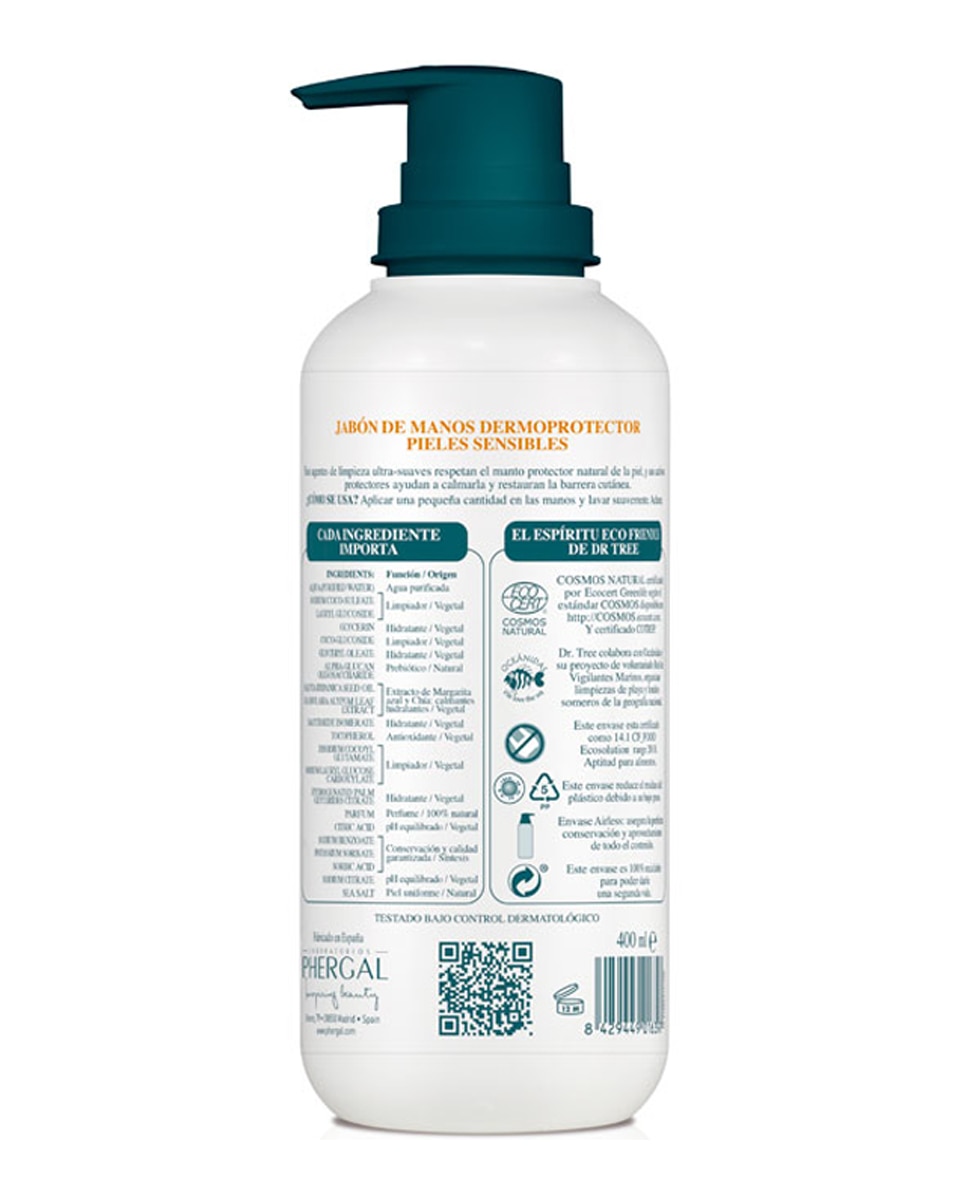 Jabón de Manos Natural Piel Sensible 200 ml Dr. Tree - 200 ml 2