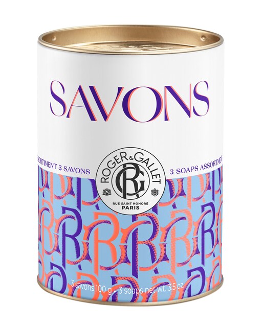 Cofre Metal 3 Jabones Bienestar Roger & Gallet