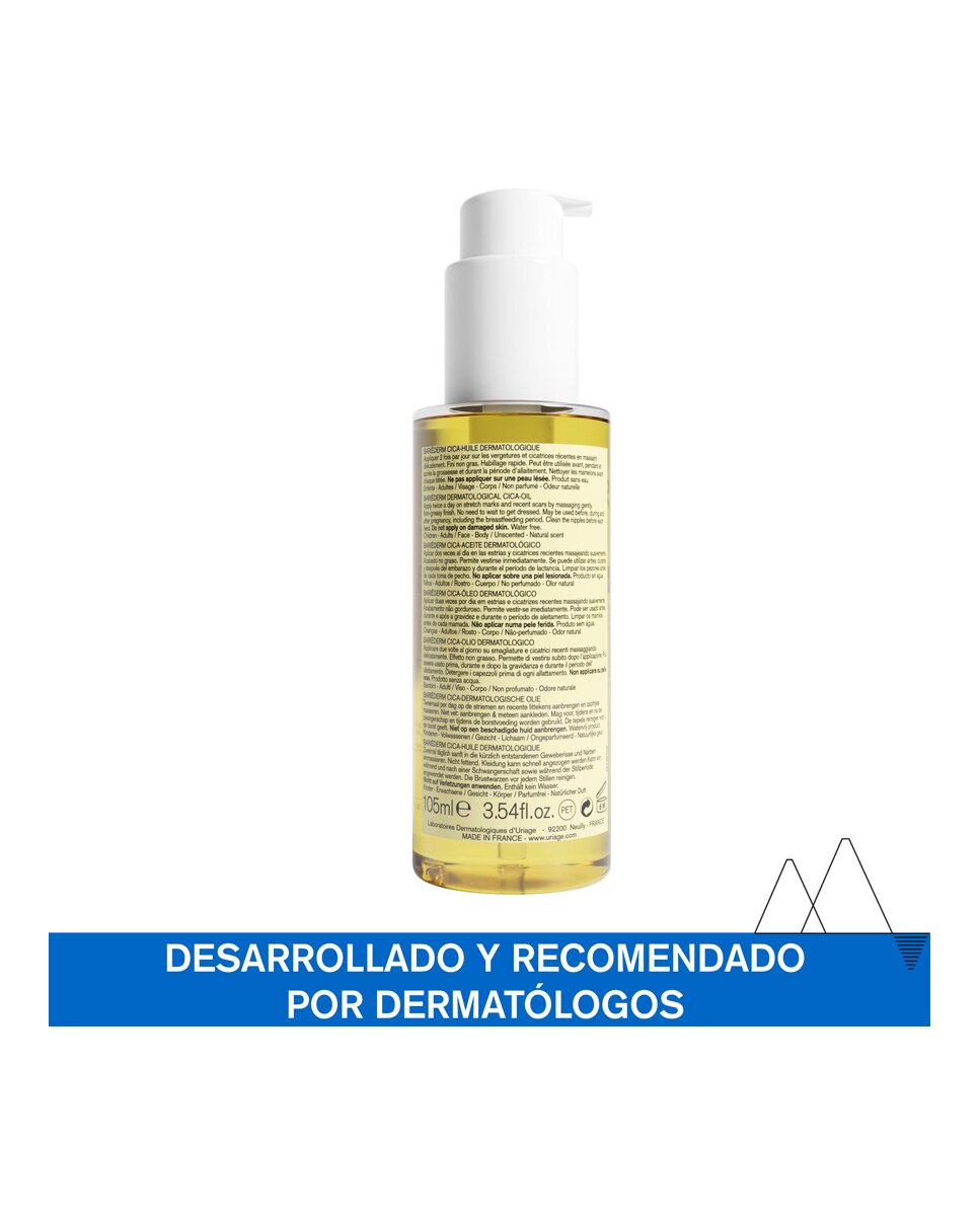 Aceite Antiestrías Bariederm CICA - Oil 100 ml Uriage - 100 ml 2