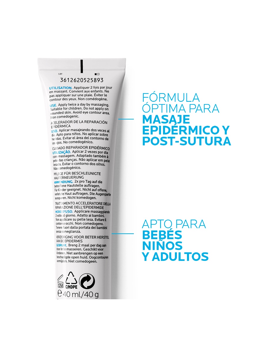 Gel Reparación Epidérmica Cicaplast Gel Accelerateur La Roche Posay - 40 ml 3
