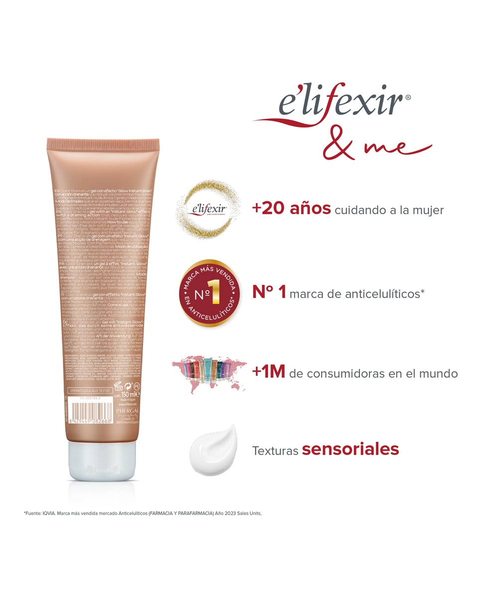 Maquillaje Para Piernas Color Dren E'lifexir - 150 ml 10