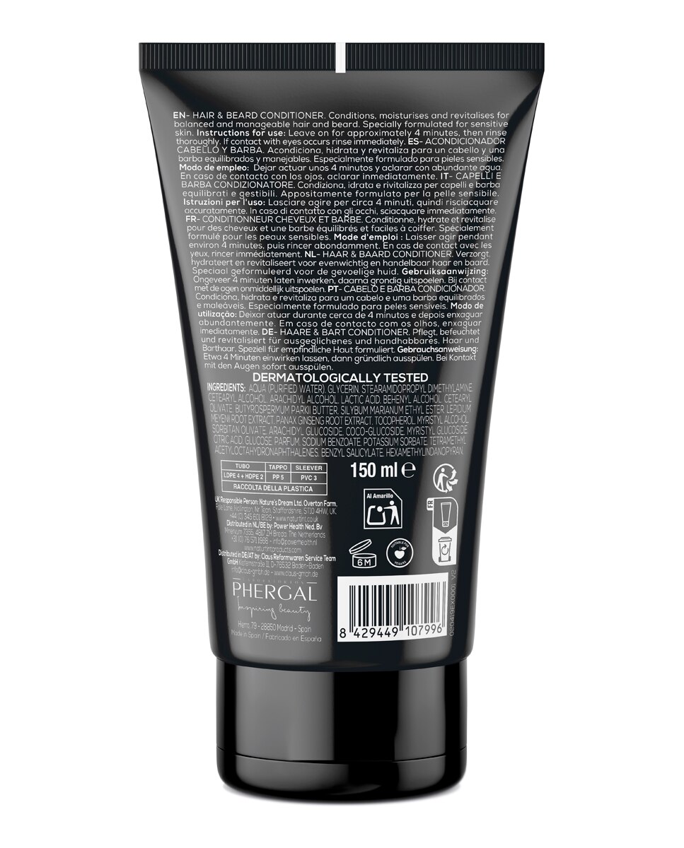 Acondicionador Cabello Barba Anticaída Energizante 150 ml Naturtint Men - 150 ml 8