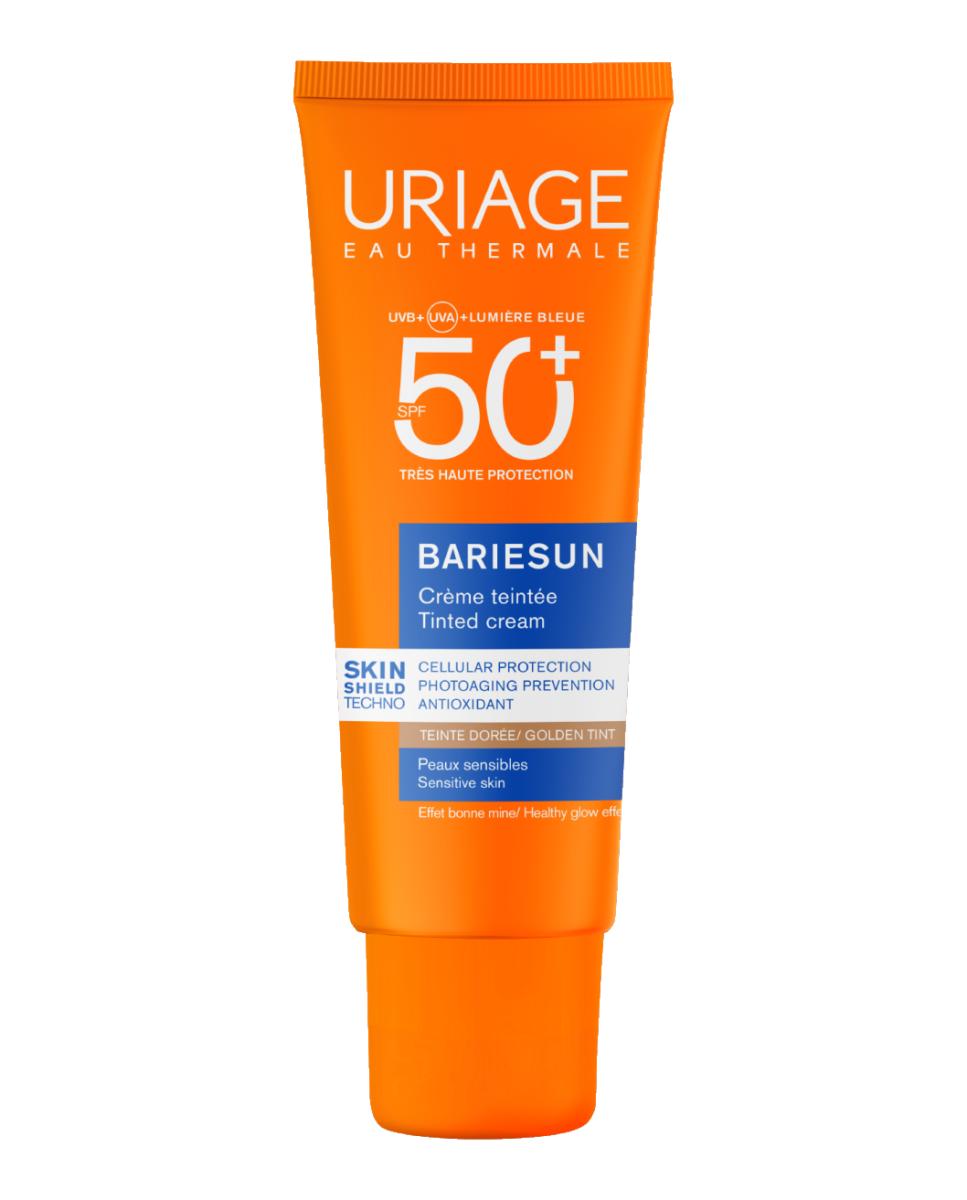 Protector Solar Facial Con Color Ultra Ligero Dorado Bariésun Spf50+ Uriage - 50 ml 1