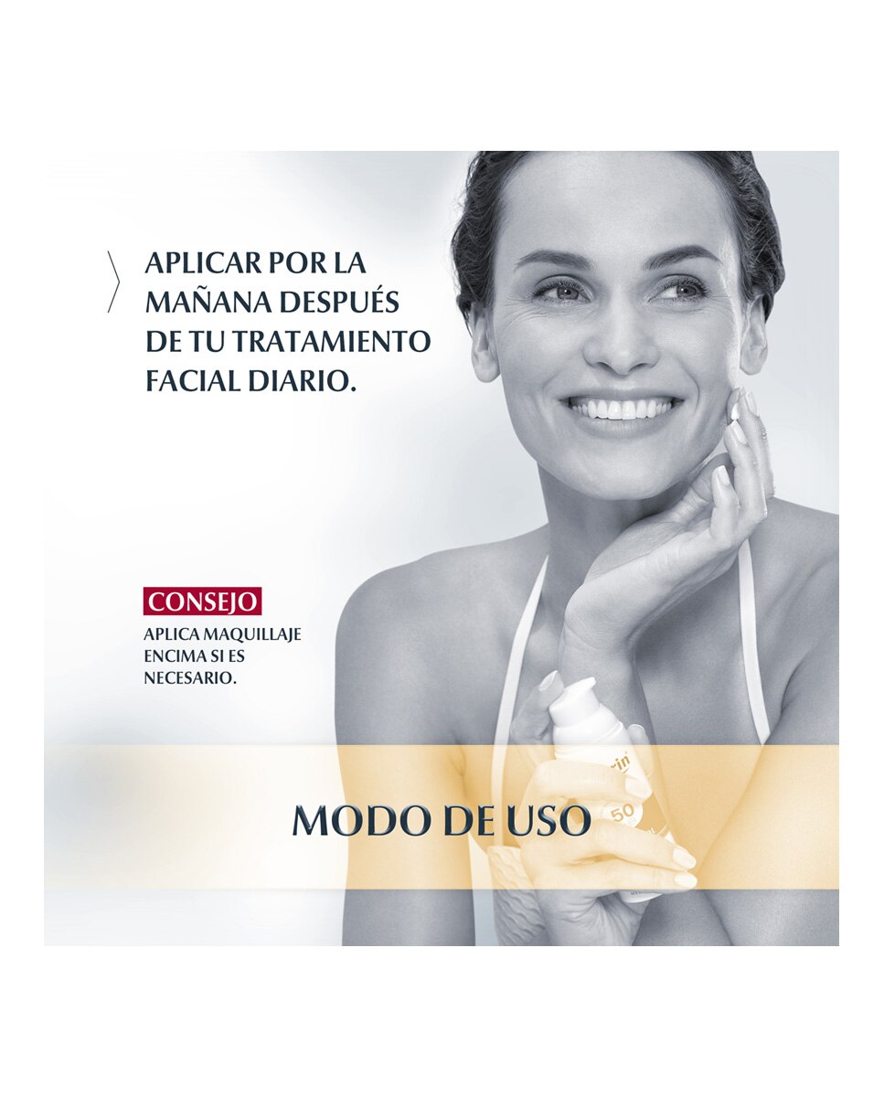 Imagen 3 de Fluido solar facial Photoaging Control Tinted antiedad Medio SPF 50+ Eucerin - 50 ml