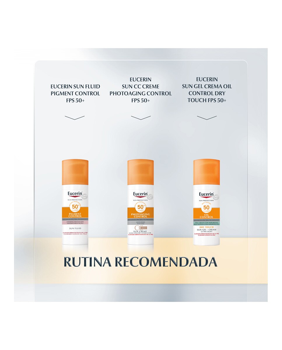 Imagen 5 de Fluido solar facial Photoaging Control Tinted antiedad Medio SPF 50+ Eucerin - 50 ml