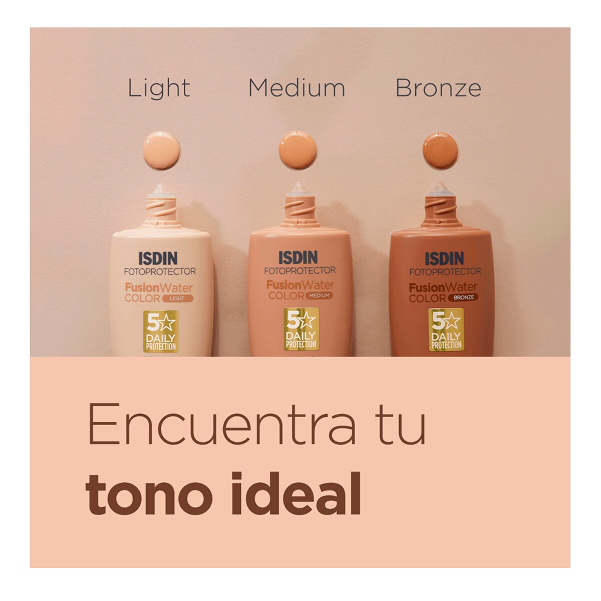 Fotoprotector Isdin Fusion Water Color SPF50 Bronze 50 ml Isdin - Medium 50 ml Medium-3