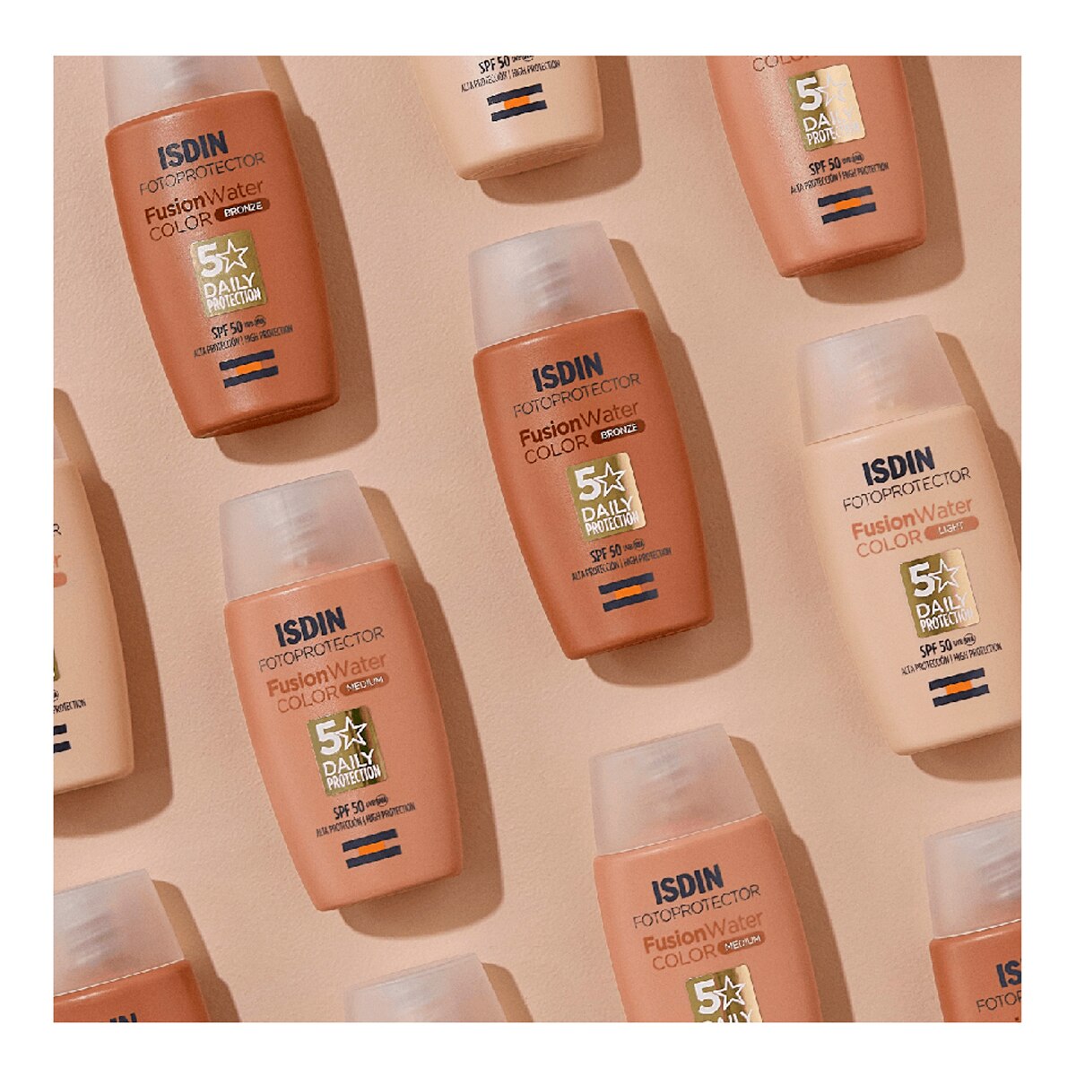 Fotoprotector Isdin Fusion Water Color SPF50 Bronze 50 ml Isdin - Medium 50 ml Medium-4