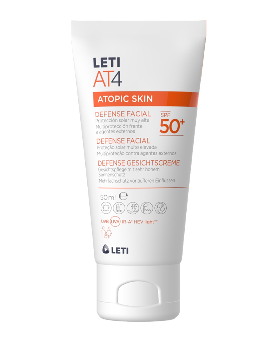 Leti - Crema solar rostro Defense Facial SPF50 50 ml LetiAT4.