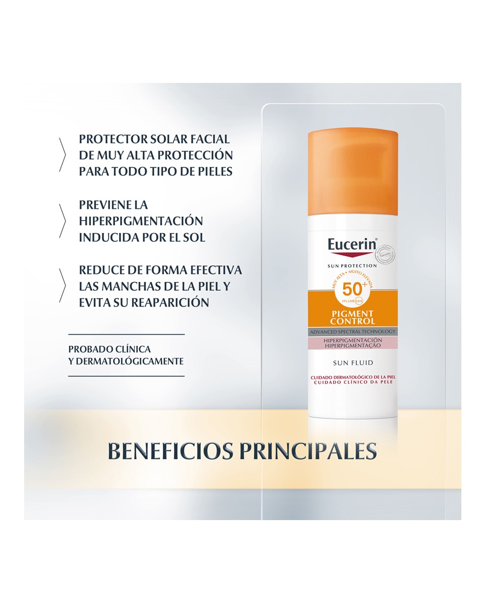 Fluido Pigment Control hiperpigmentación SPF 50+ Sun Eucerin® - 50 ml 3