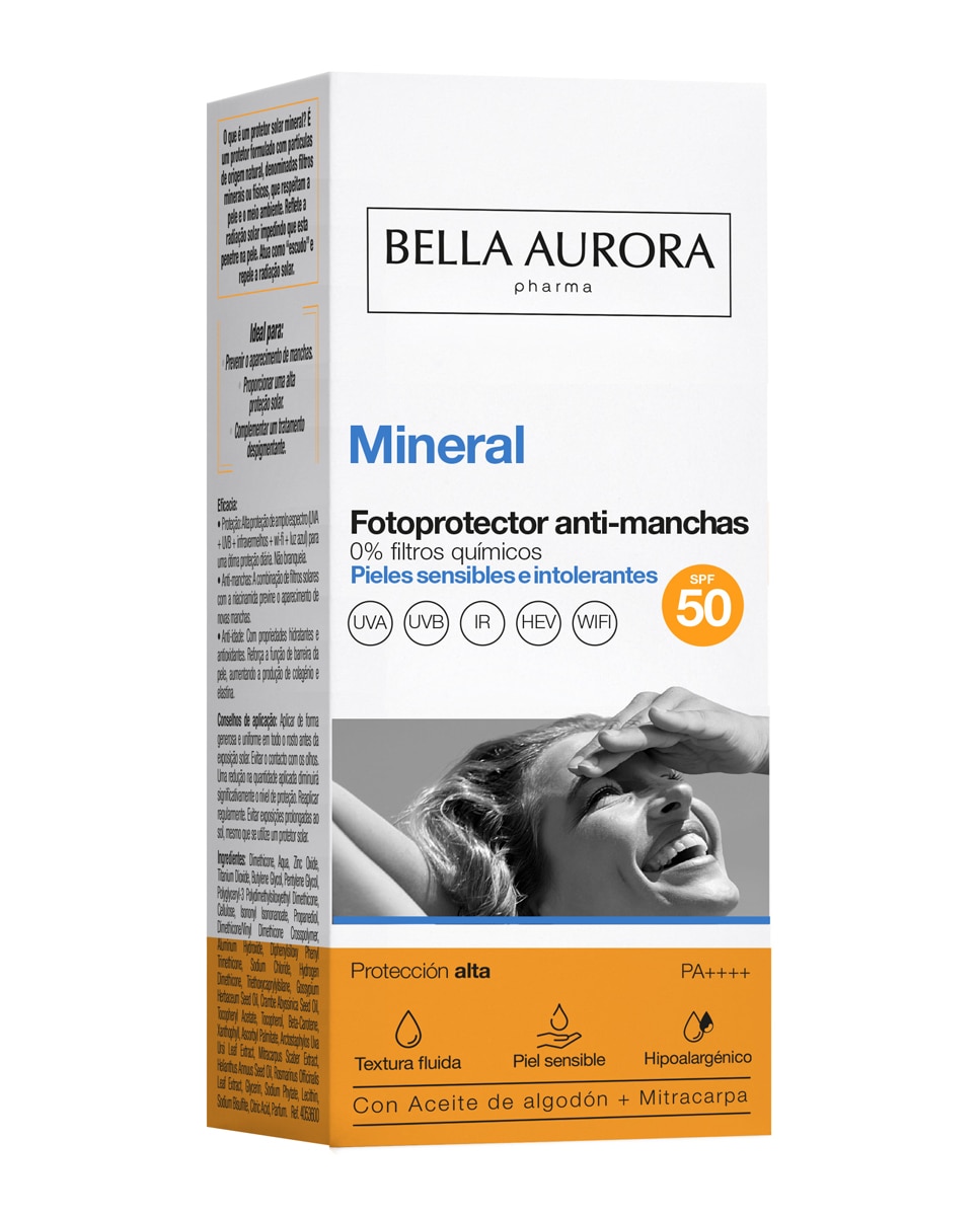 Fotoprotector Mineral SPF50, 50 ml Bella Aurora - 50 ml 3