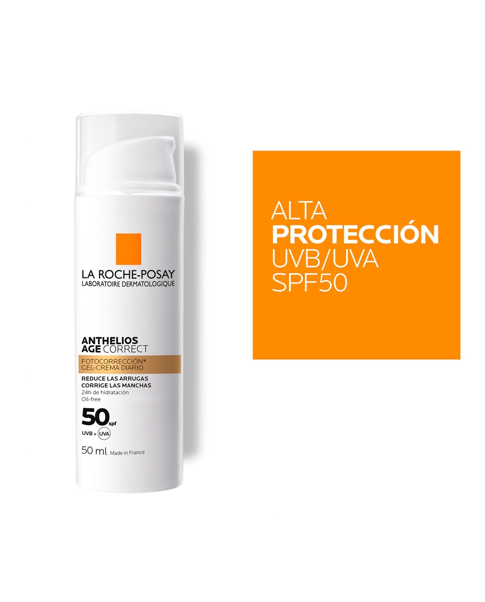 Gel-Crema Fotocorrección Con Ácido Hialurónico, Niacinamida y Phe-Resorcinol Anthelios Age Correct spf50 La Roche Posay - 50 ml 17