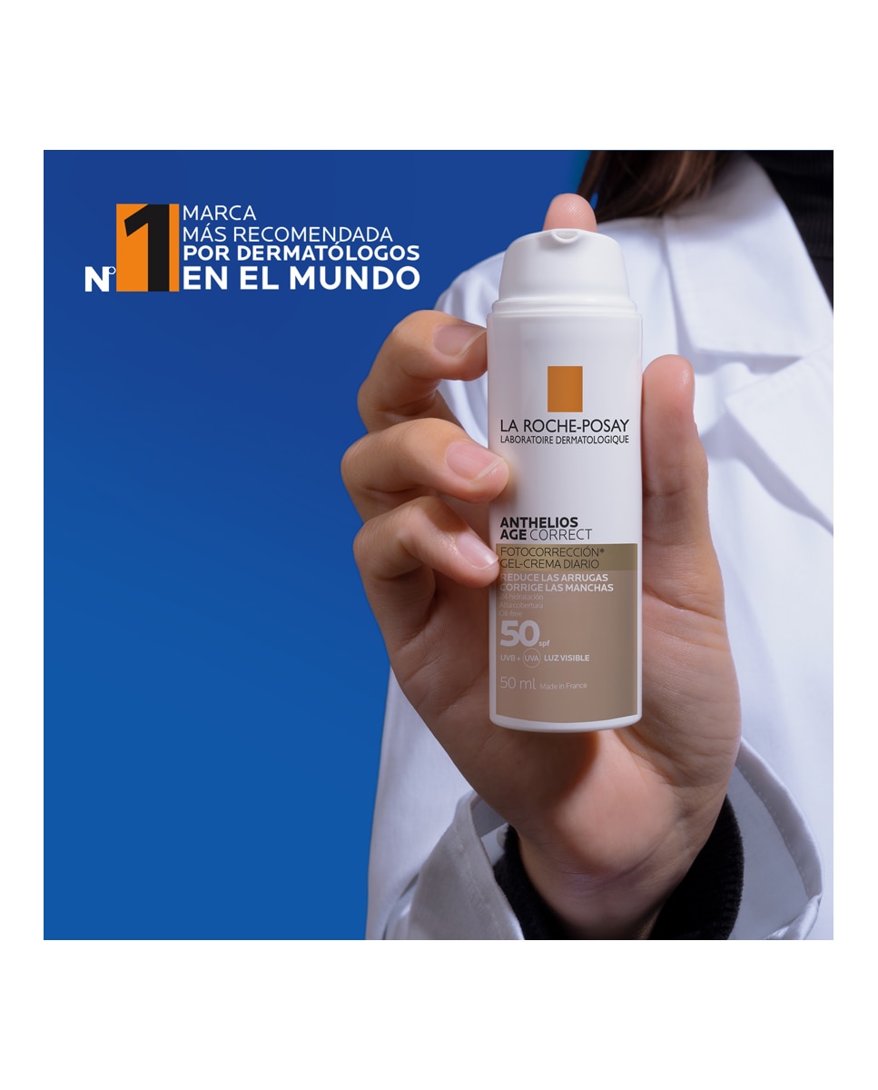 Gel-Crema Fotocorrección con Color Anthelios Age Correct spf50 La Roche Posay - 50 ml 6