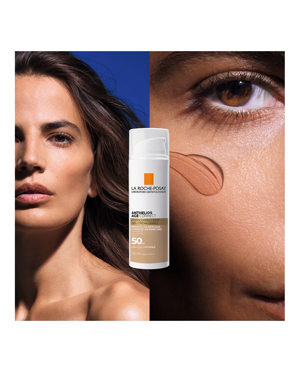 Gel-Crema Fotocorrección con Color Anthelios Age Correct spf50 La Roche Posay - 50 ml 7