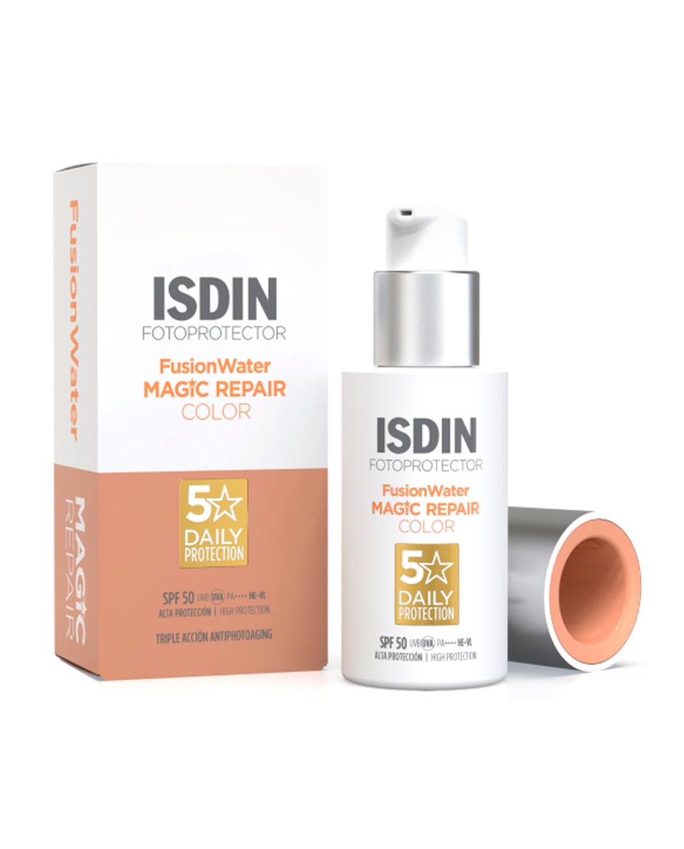 Protector Solar Facial Antienvejecimiento con Color FOTOULTRA Isdin Age Repair Color SPF50 Isdin - 50 ml 2