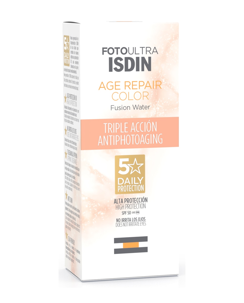 Protector Solar Facial Antienvejecimiento con Color FOTOULTRA Isdin Age Repair Color SPF50 Isdin - 50 ml 3