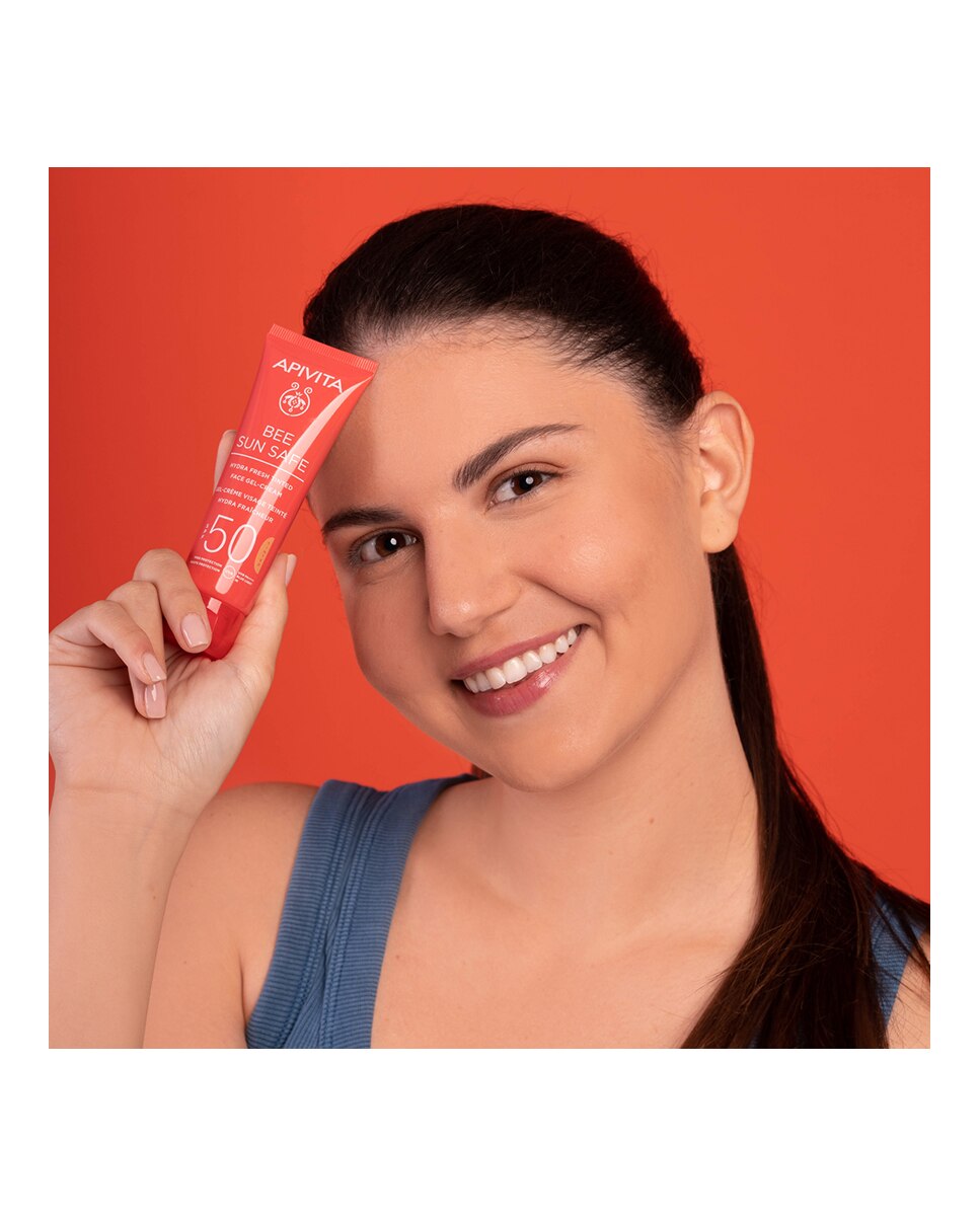 Gel-Crema Hydra Fresh SPF50 con Color Apivita - 50 ml 4