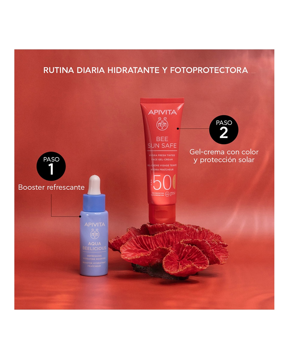 Gel-Crema Hydra Fresh SPF50 con Color Apivita - 50 ml 5