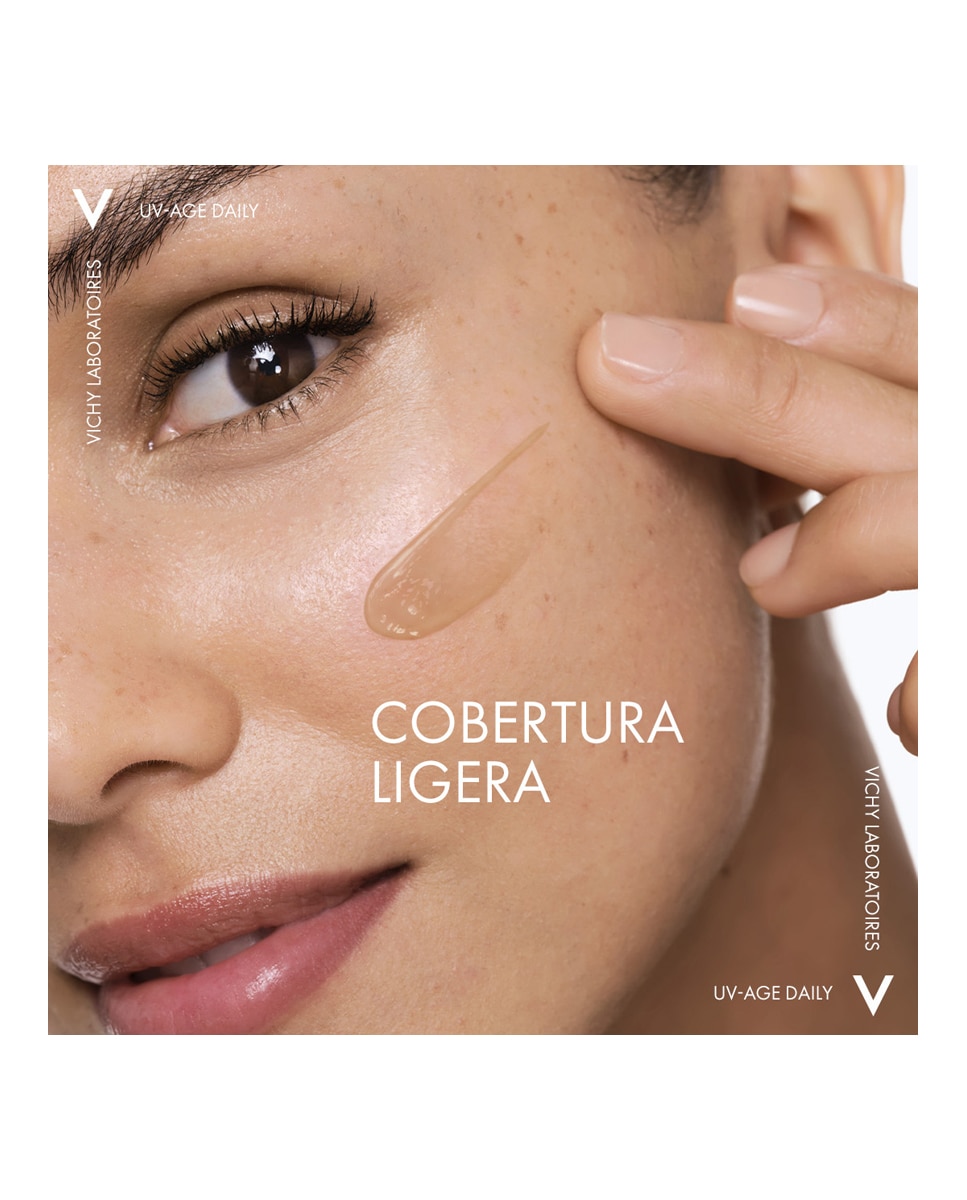 Protector solar UV-AGE Daily con Color Water Fluid Antifotoenvejecimiento UVB SPF50+ UVA Vichy - 40 ml 4