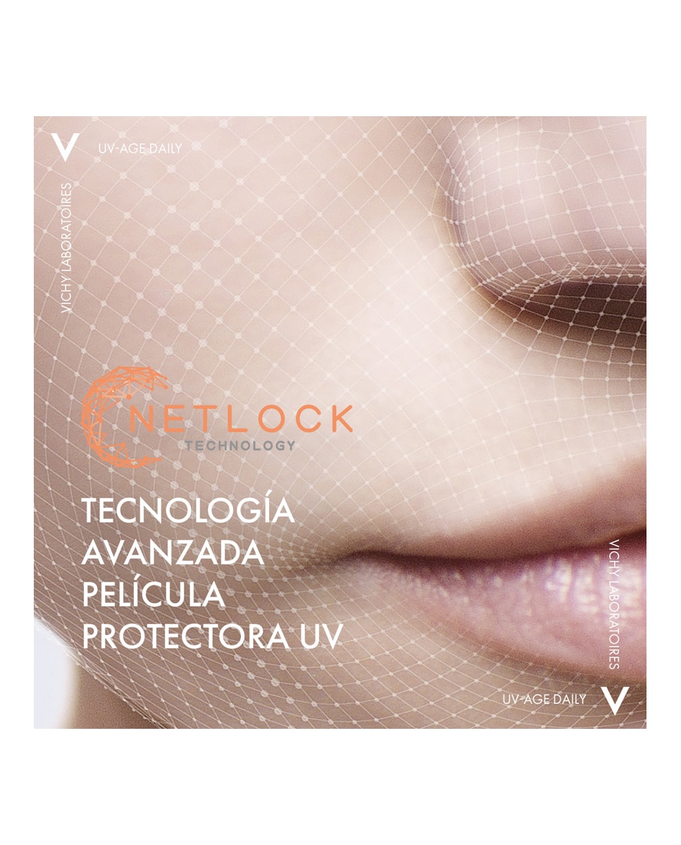 Protector solar UV-AGE Daily con Color Water Fluid Antifotoenvejecimiento UVB SPF50+ UVA Vichy - 40 ml 6