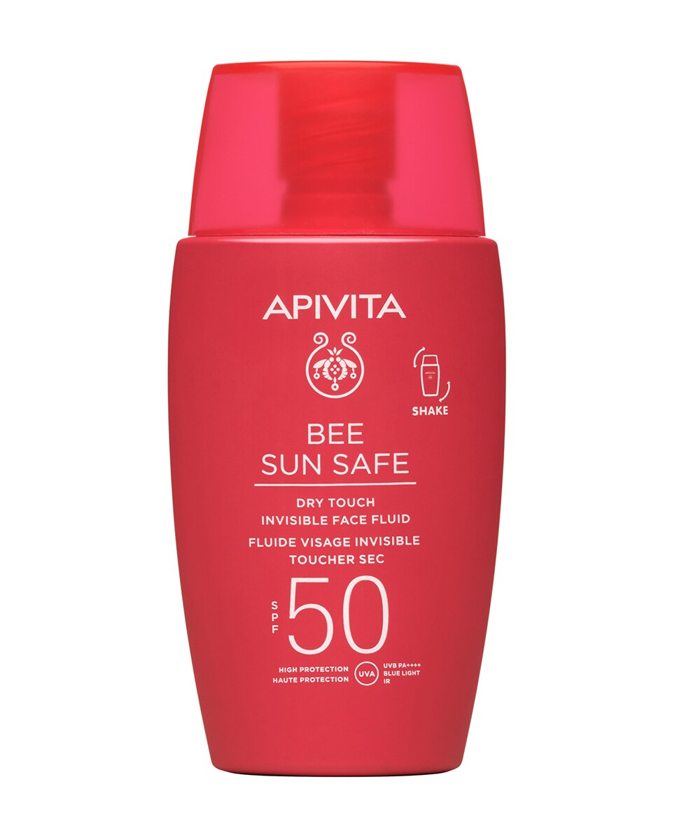 Fluido Facial Invisible Toque Seco SPF50 50 ml Apivita 1