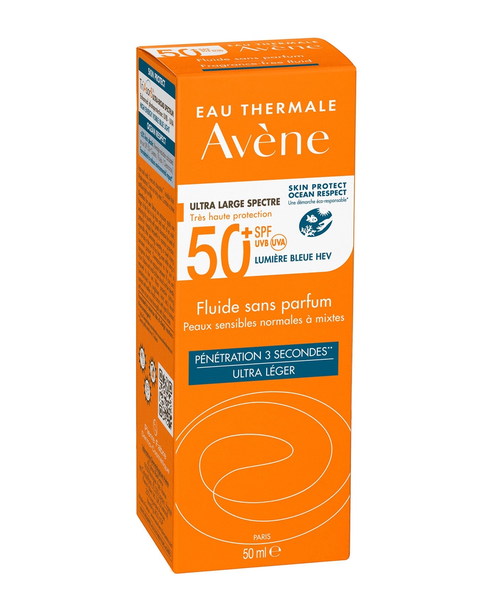 Fluido Solar sin perfume SPF50+ Eau Thermale Avène - 50 ml 2