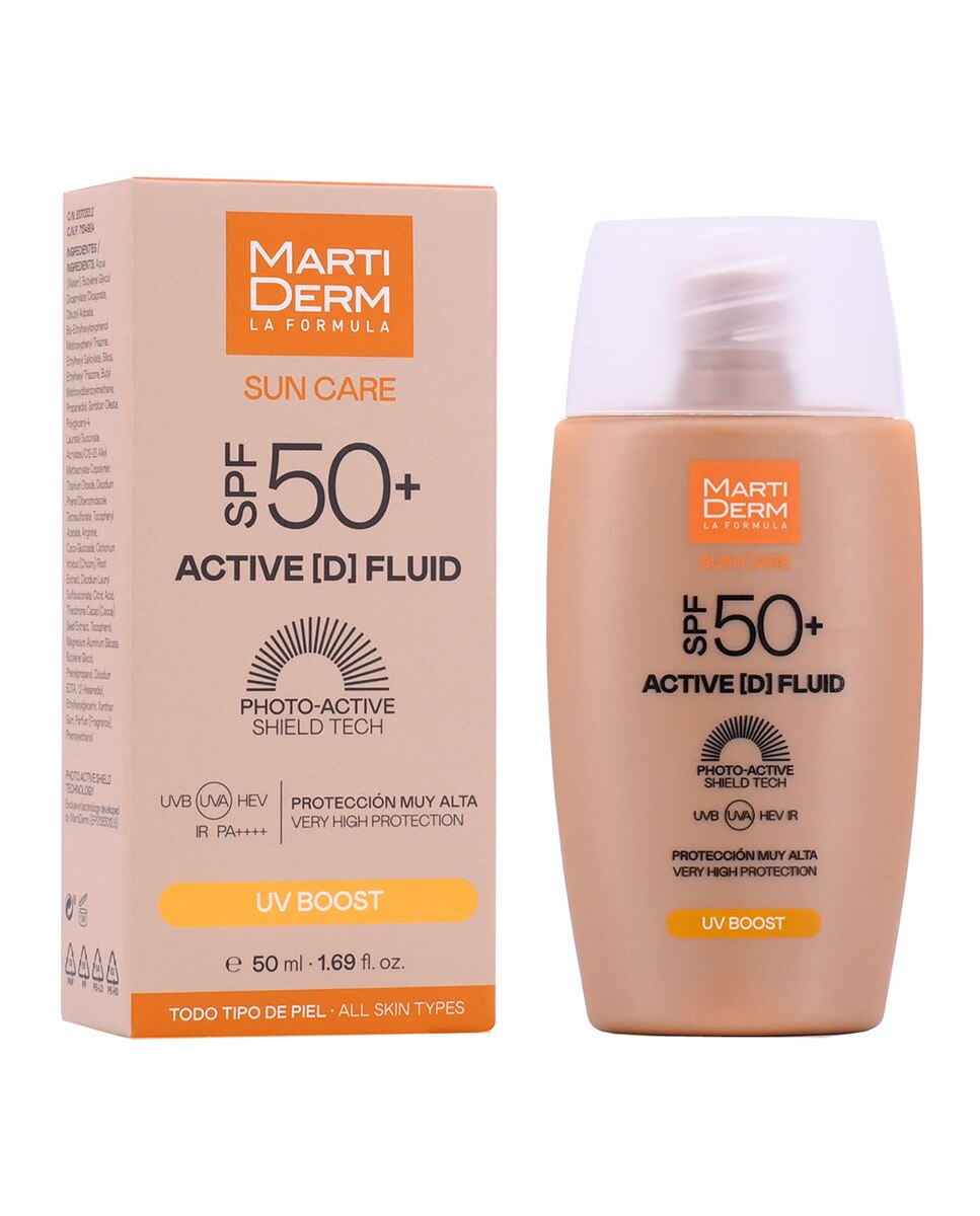 Crema Protector solar facial SPF50+ ActiveD MartiDerm - 50 ml 2