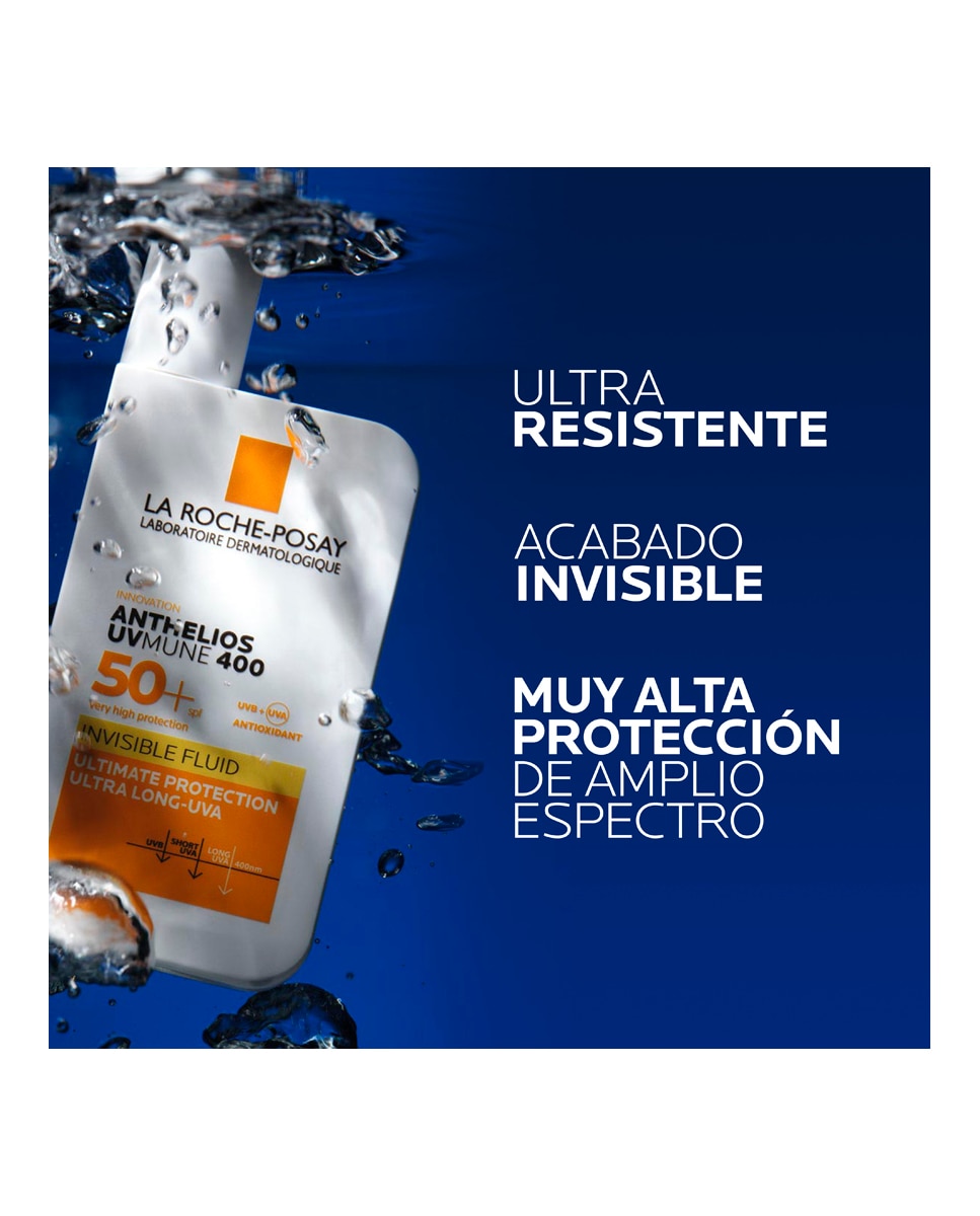 Anthelios Uv-Mune 400 Protector Solar Fluido Invisible Spf50+ Con Mexoryl 400 La Roche Posay - 50 ml 3