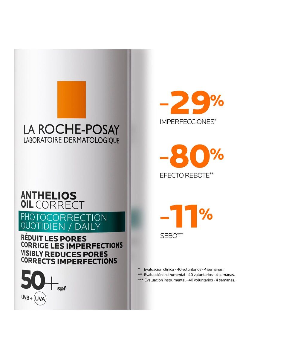 Gel-Crema Fotocorrección Anthelios Oil Correct SPF50+ La Roche Posay - 50 ml 3