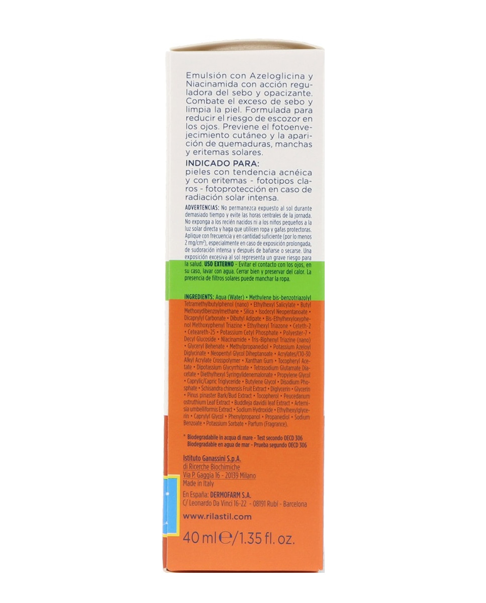 Protector solar 50+ Acnestil 40 ml Rilastil Sun System - 40 ml 2