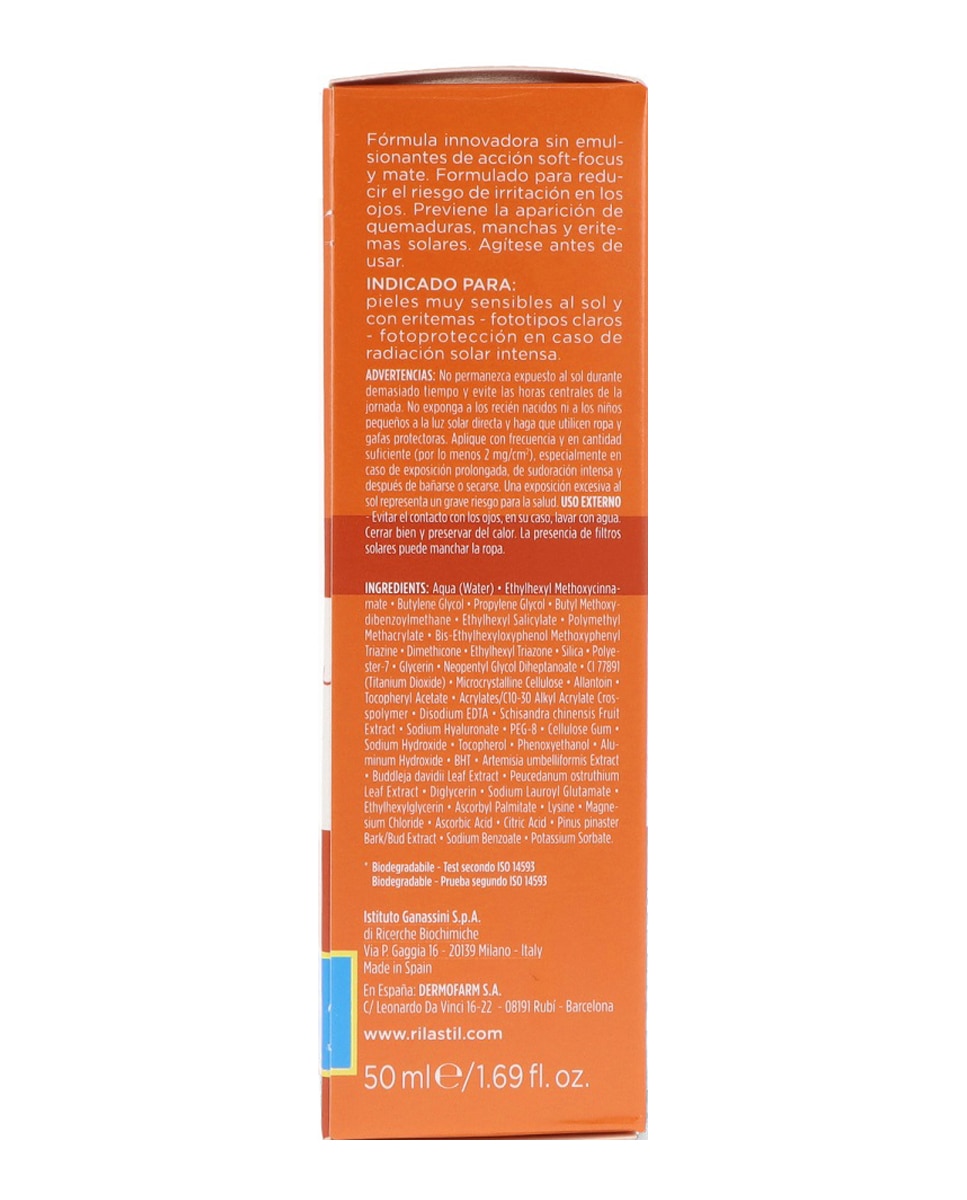 Protector solar 50+ water touch 50 ml Rilastil Sun System - 50 ml 2