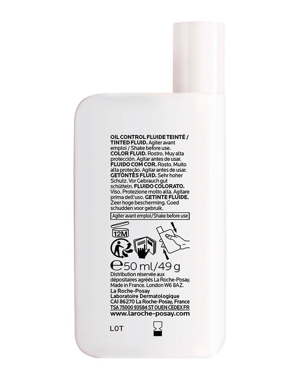 Protección Anthelios UV-MUNE 400 Oil Control Fluido SPF50+ con Color 50 ml La Roche Posay - 50 ml 2