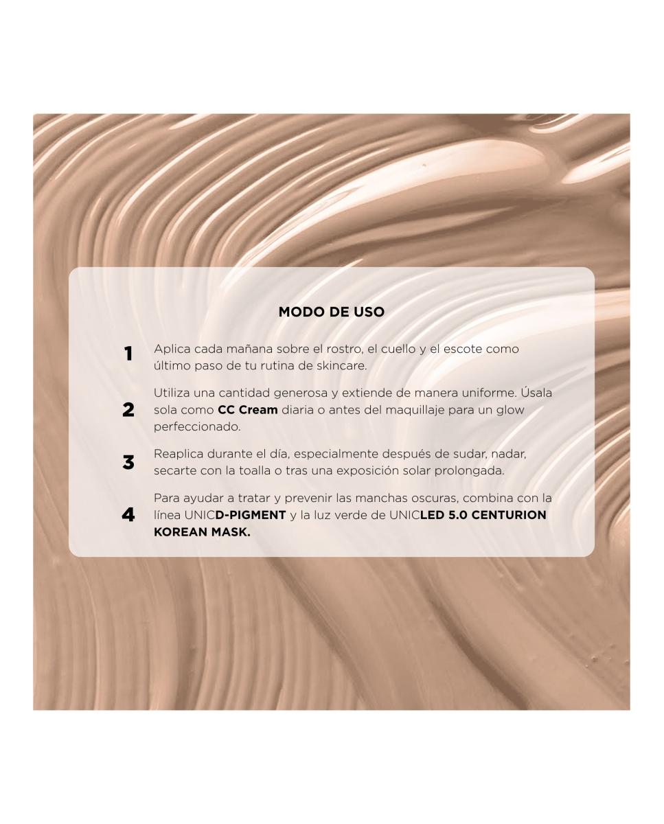 Unicsun Dark Spot Control Cc Cream Con Spf50 - 30 ml 6