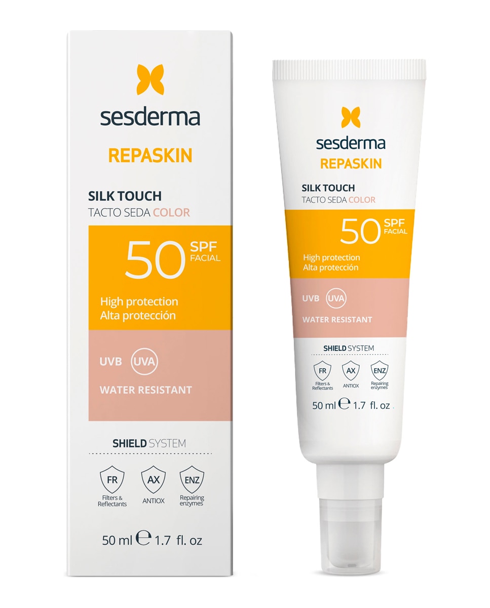 Protetor solar facial Repaskin Tacto Seda Color SPF50 Sesderma - 50 ml 2