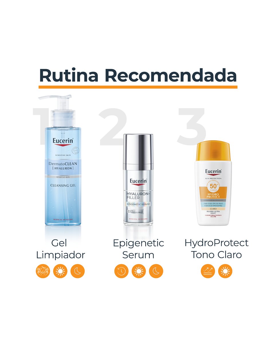 Protector Solar Sun Face Hydro Protect Fluid FPS50 + Tinted Light 50 ml Eucerin - 50 ml 7