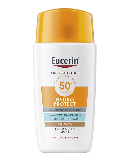 Imagen 0 de Protecor Solar Eucerin Sun Face Hydro Protect Fluid FPS50 + Tinted Medio 50 ml Eucerin