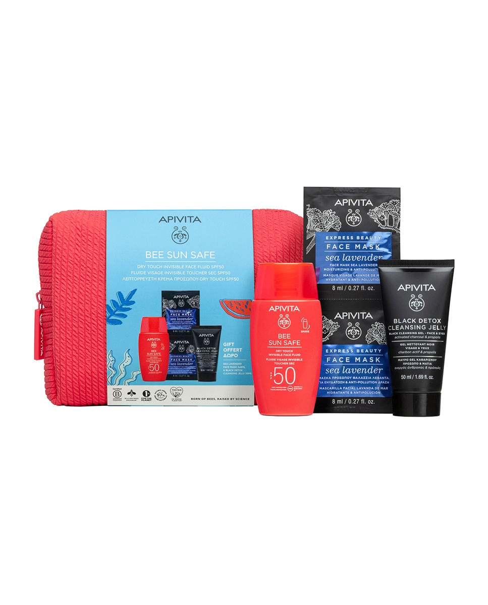Imagen 1 de Cofre Fluido Facial Invisible Toque Seco Spf50 Apivita