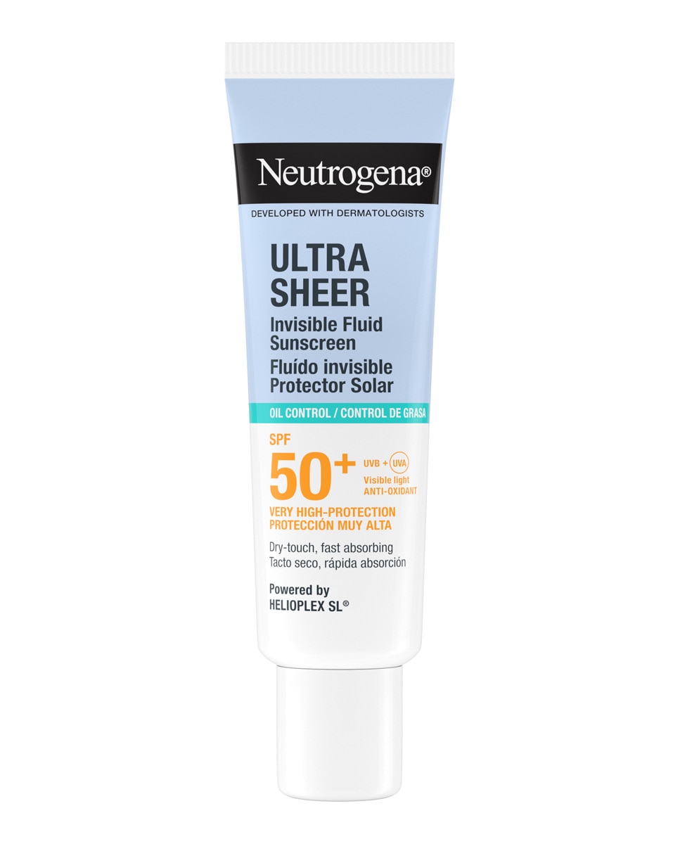 Protector Solar Facial Ultra Sheer Fluido Invisible Oil Control Spf50+ 50 Ml Neutrogena