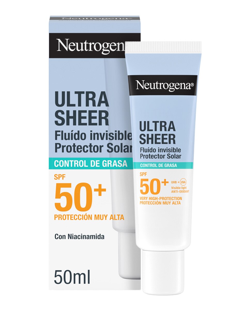 Protector Solar Facial Ultra Sheer Fluido Invisible Oil Control Spf50+ 50 Ml Neutrogena 2