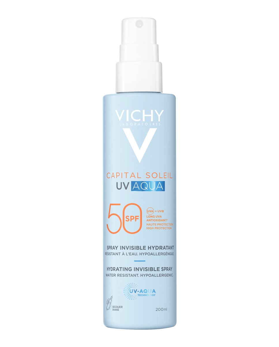 Imagen 0 de UV Aqua Spray Hidratante Invisible SPF50 200 ml Vichy