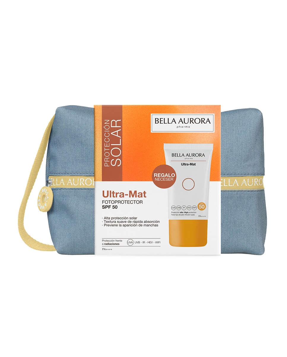 Imagen 3 de Estuche de regalo Fotoprotector antimanchas Ultra-mat SPF50 - 50 ml