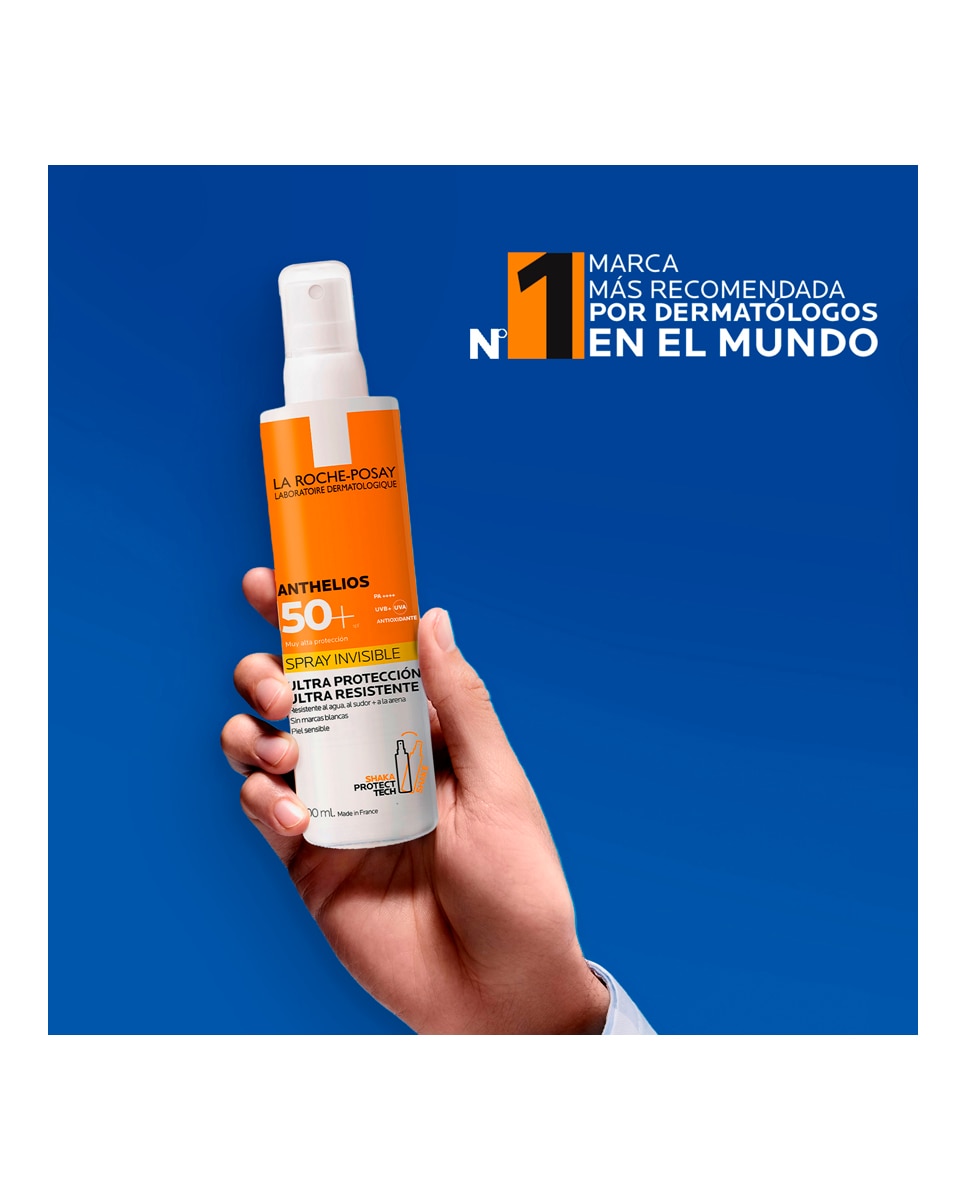 Protector Solar Cuerpo Piel Sensible Anthelios Spray Ultra-ligero SPF50+ 200 ml La Roche Posay - 200 ml 6